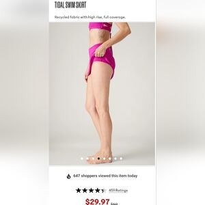 Athleta swim skirt - Electric Fuschsia